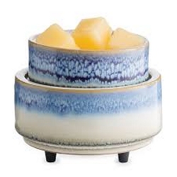 Blue And White Candle And Wax Warmer